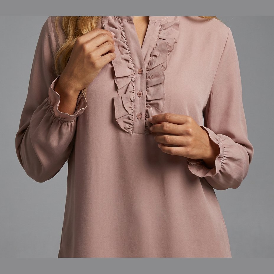 MARC LAUGE FRILL BASIC SHIRT PAISLEY BLOUSE/SHIRT