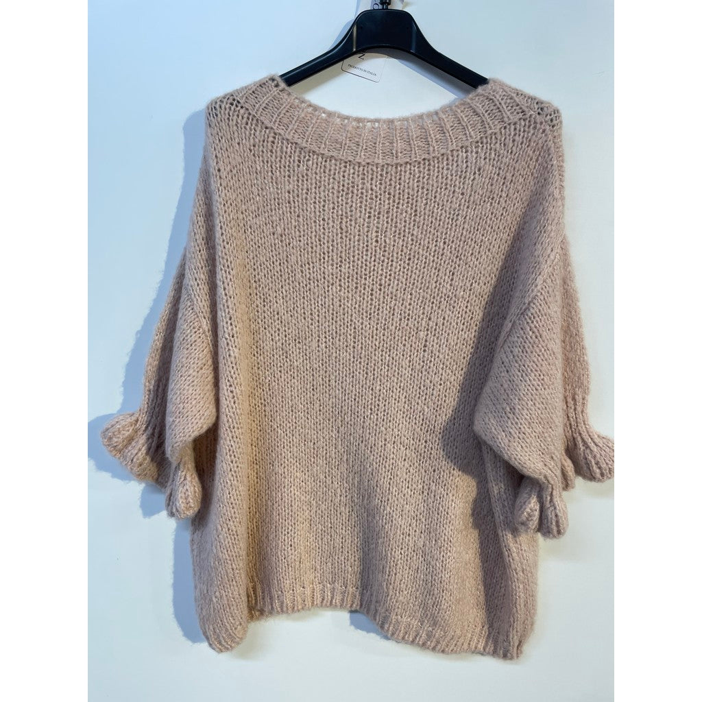 M JEANS FRILL ROSE KNIT KNITWEAR 303 ROSE