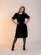 MAPP FRINGLE DRESS DRESS/JUMPSUIT 80 BLACK