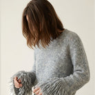MOONDUST FRINGLE KNIT KNITWEAR 253 LIGHT GREY