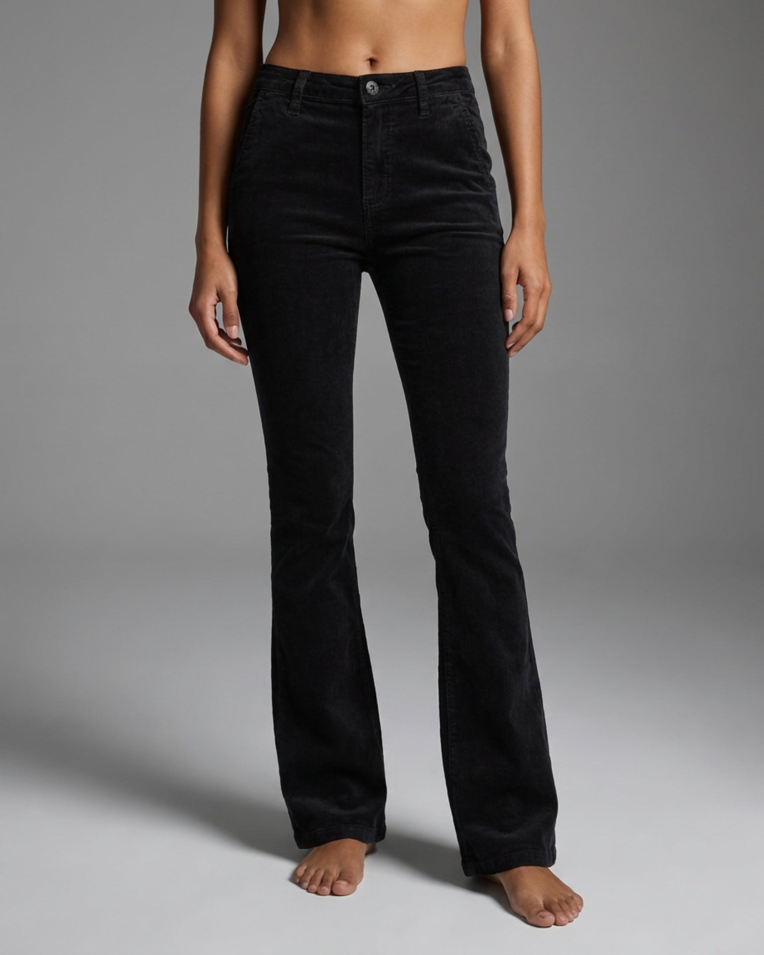 M JEANS Flare Bootcut Baby Corduroy Jeans CORD/FLØJL 80 BLACK