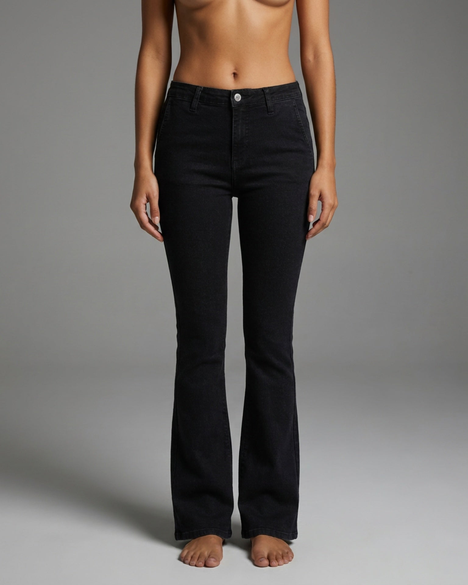 M JEANS Flare Bootcut Denim Jeans DENIM/TWILL 81 BLACK DENIM