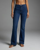 M JEANS Flare Bootcut Denim JeansFlare High Waist Denim Jeans | M Jeans DENIM/TWILL 9696 BLUE DENIM USED