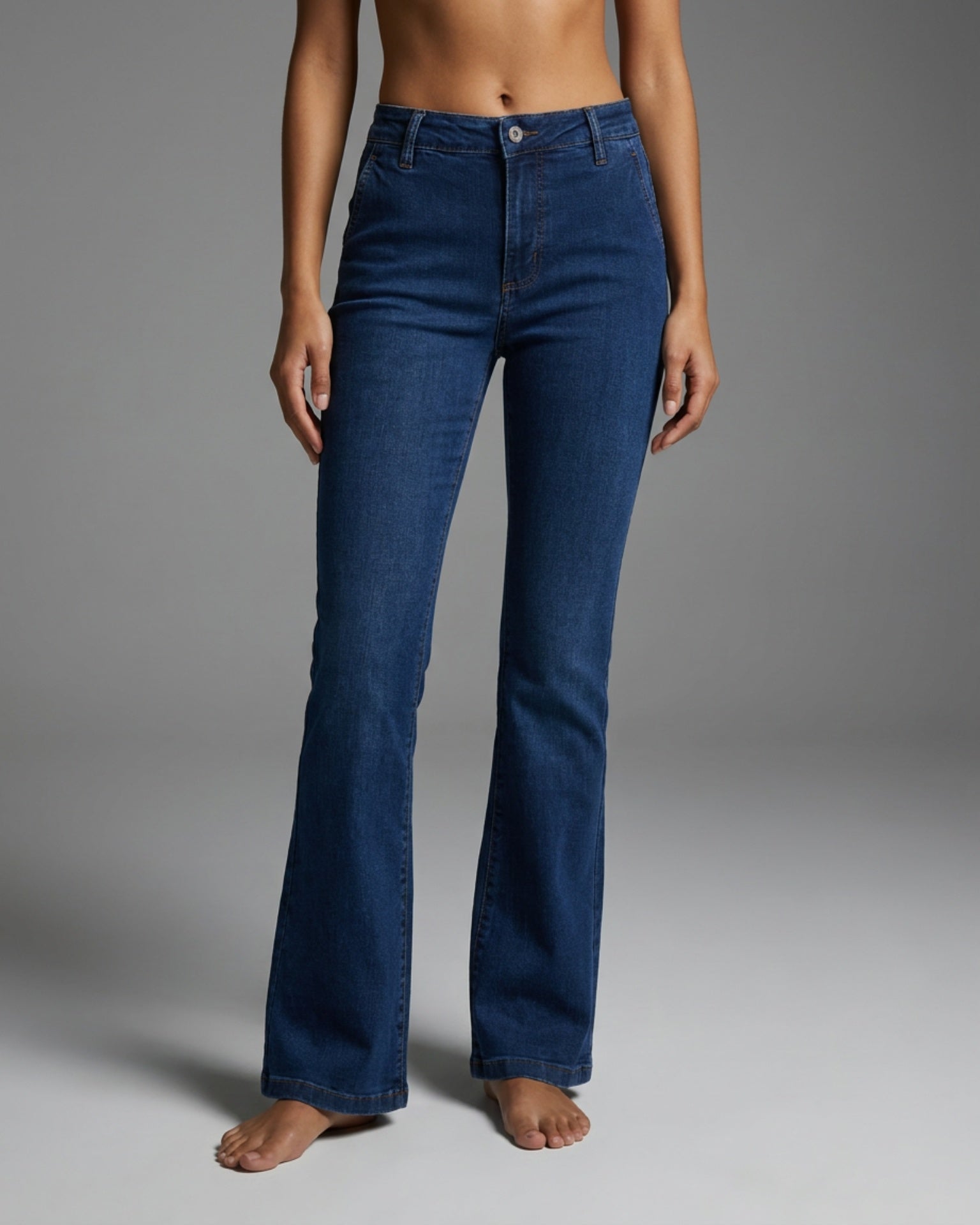 M JEANS Flare Bootcut Denim JeansFlare High Waist Denim Jeans | M Jeans DENIM/TWILL 9696 BLUE DENIM USED
