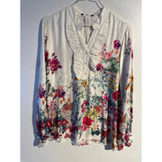 MAPP GARDEN FLOWER FRILL SHIRT BLOUSE/SHIRT 514 PINK