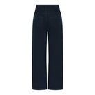 MARC LAUGE GUSSI FLARE JEANS PANTS 9896 DARK BLUE USED
