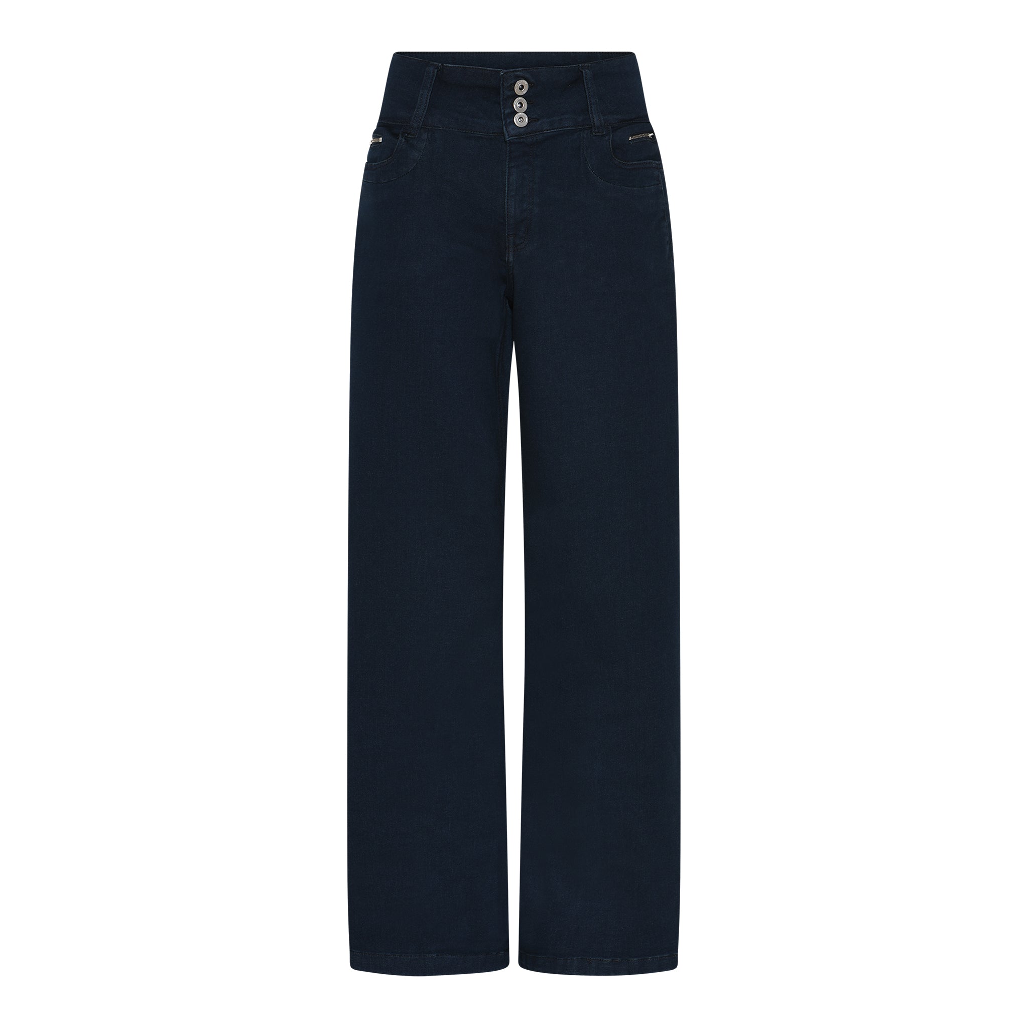 MARC LAUGE GUSSI FLARE JEANS PANTS 9896 DARK BLUE USED