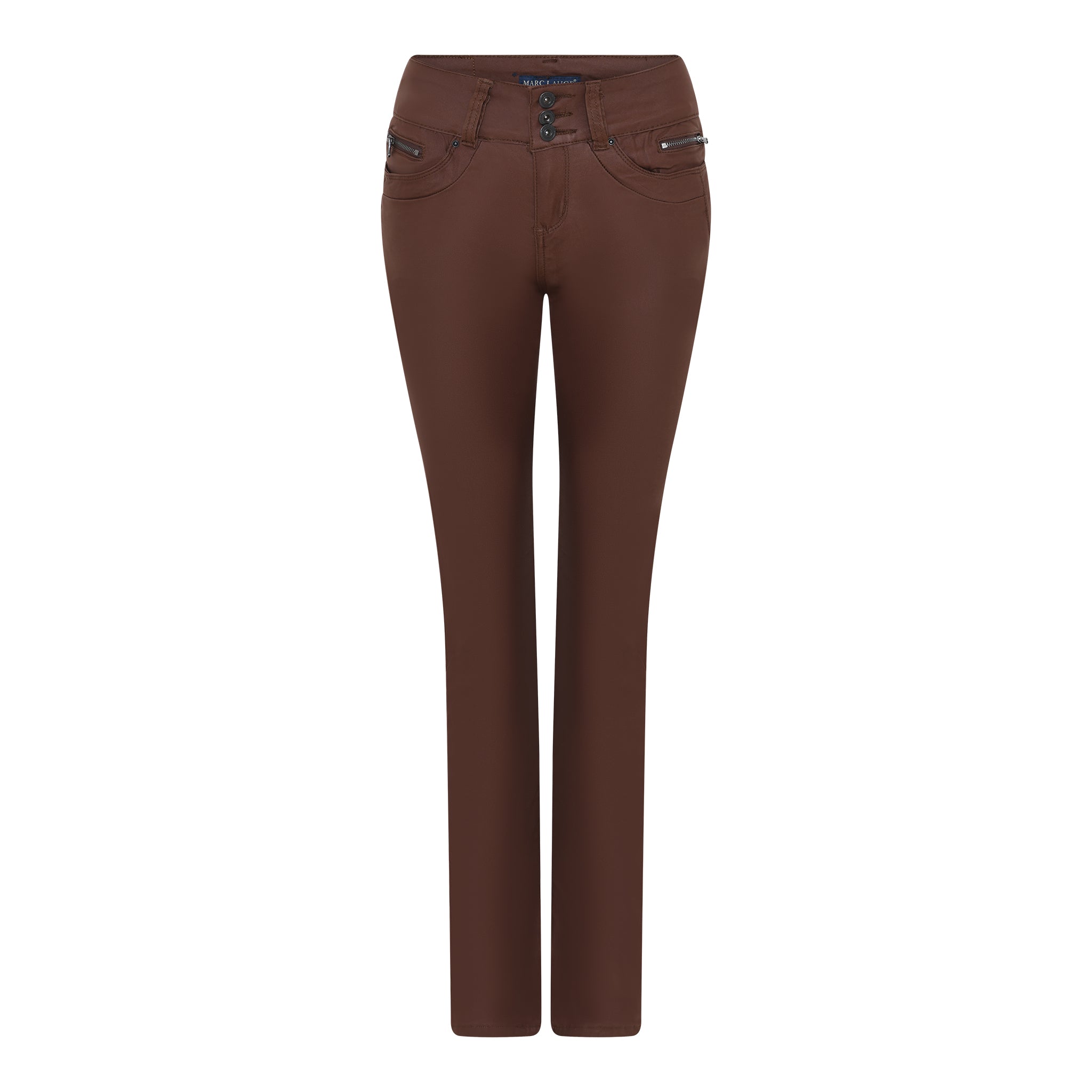 MARC LAUGE Gussi Coated Jeans COATED 614 MOCHA