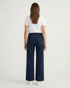 MARC LAUGE Gussi Flare Jeans PANTS 9896 DARK BLUE USED