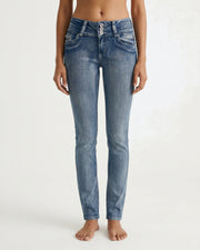 MARC LAUGE Gussi Mid Waist Straight Leg Jeans | Marc Lauge DENIM/TWILL 919699 BENNETON LIGHT BLUE