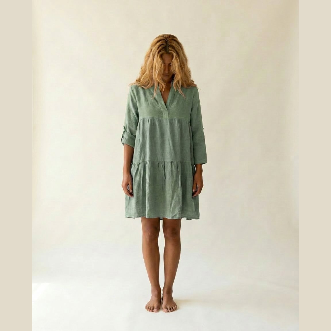 MARC LAUGE HANNAH DOLL DRESS LINEN