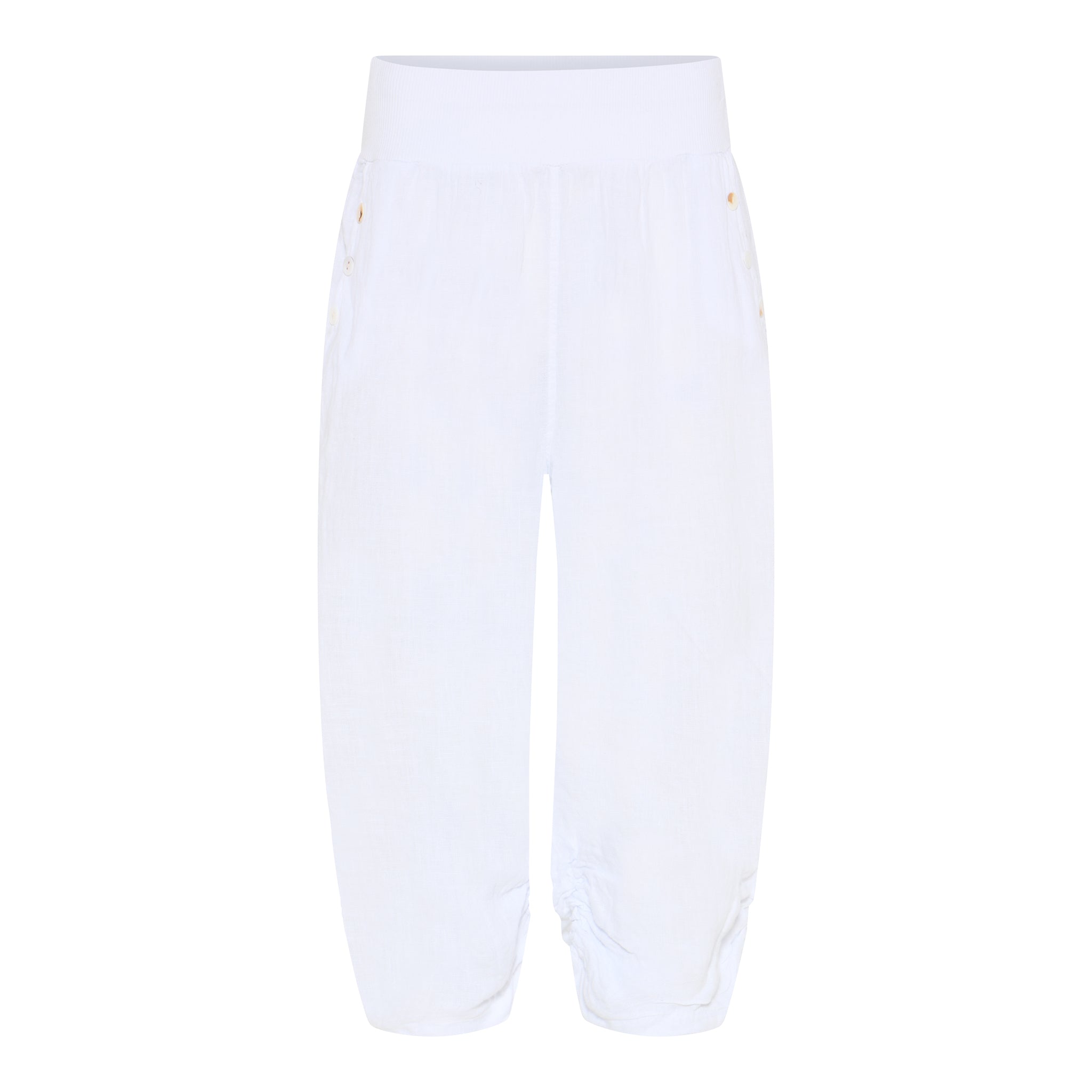 MARC LAUGE HANNAH PIRAT LINEN PANT LINEN 10 WHITE