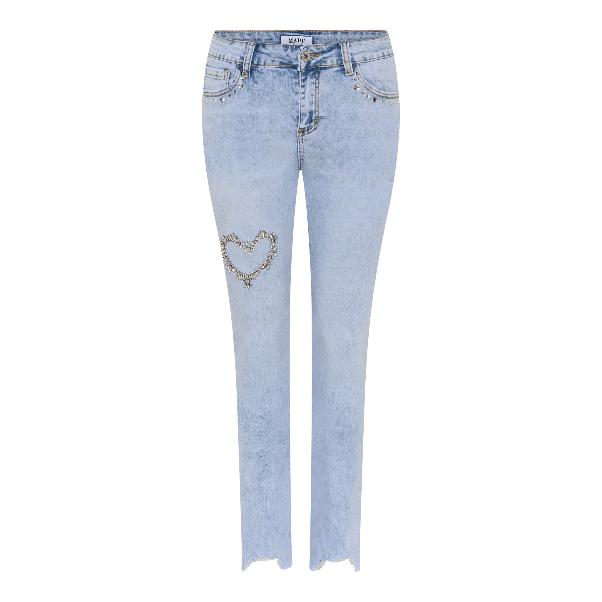 MAPP HEART DIAMOND JEANS DENIM/TWILL 8996 LIGHT BLUE USED