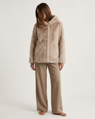 M JEANS HOOD MINKY JACKET OUTERWEAR 20 OFF WHITE