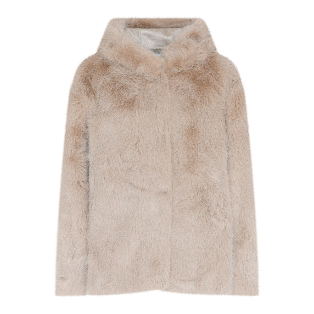M JEANS HOOD MINKY JACKET OUTERWEAR 20 OFF WHITE
