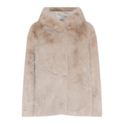 M JEANS HOOD MINKY JACKET OUTERWEAR 20 OFF WHITE
