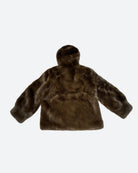 M JEANS HOOD MINKY JACKET OUTERWEAR 129 CHOCOLATE
