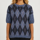 MOONDUST Harlekin Knit KNITWEAR 108 JEANS BLUE