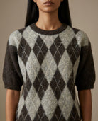 MOONDUST Harlekin Knit KNITWEAR 129 CHOCOLATE