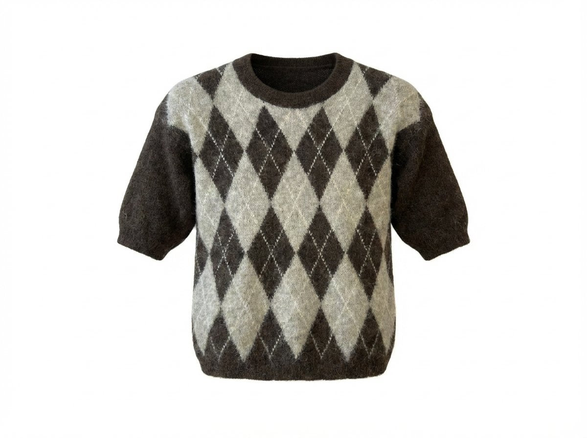 MOONDUST Harlekin Knit KNITWEAR 129 CHOCOLATE