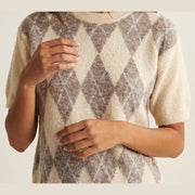 MOONDUST Harlekin Knit KNITWEAR 20 OFF WHITE