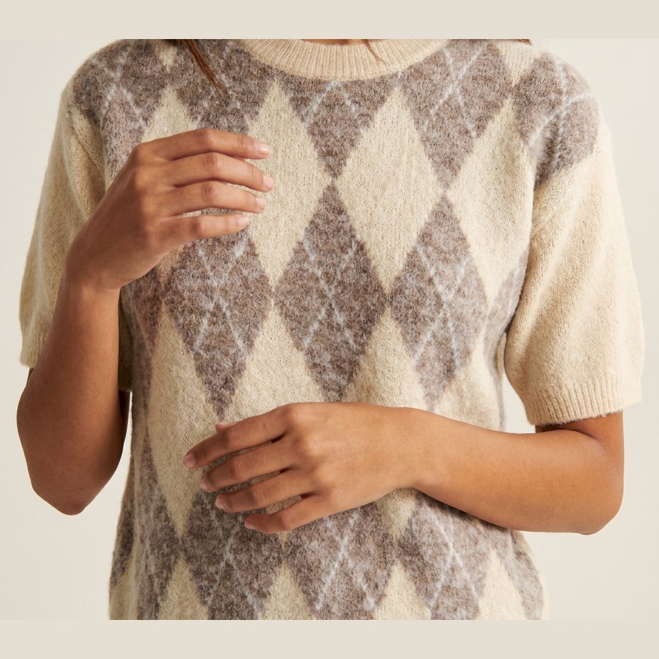 MOONDUST Harlekin Knit KNITWEAR 20 OFF WHITE