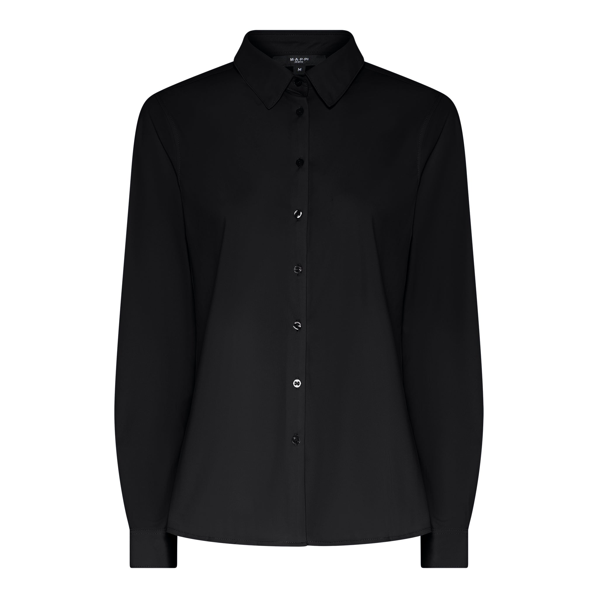 M JEANS IRON FREE SHIRT BLOUSE/SHIRT 80 BLACK