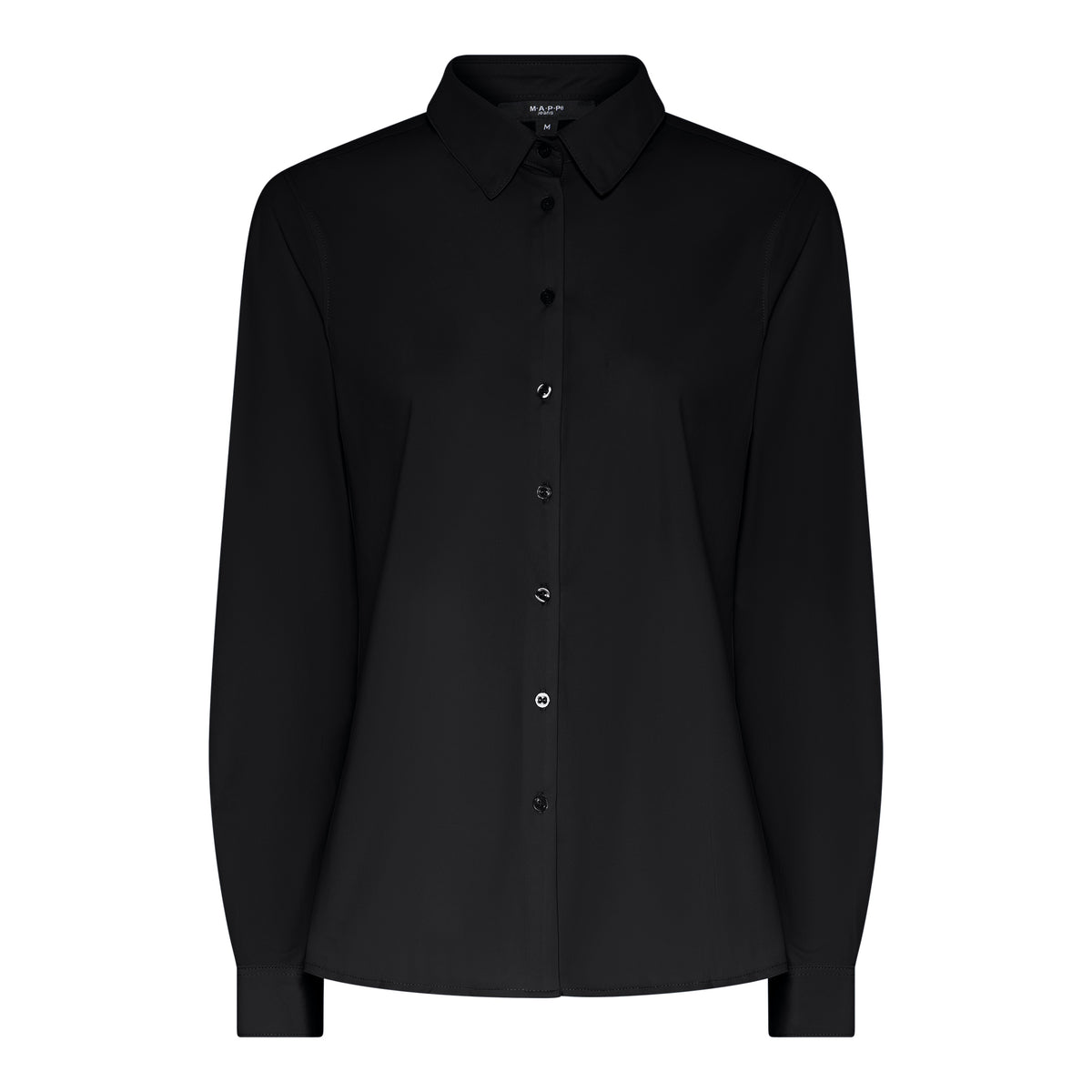 M JEANS IRON FREE SHIRT BLOUSE/SHIRT 80 BLACK
