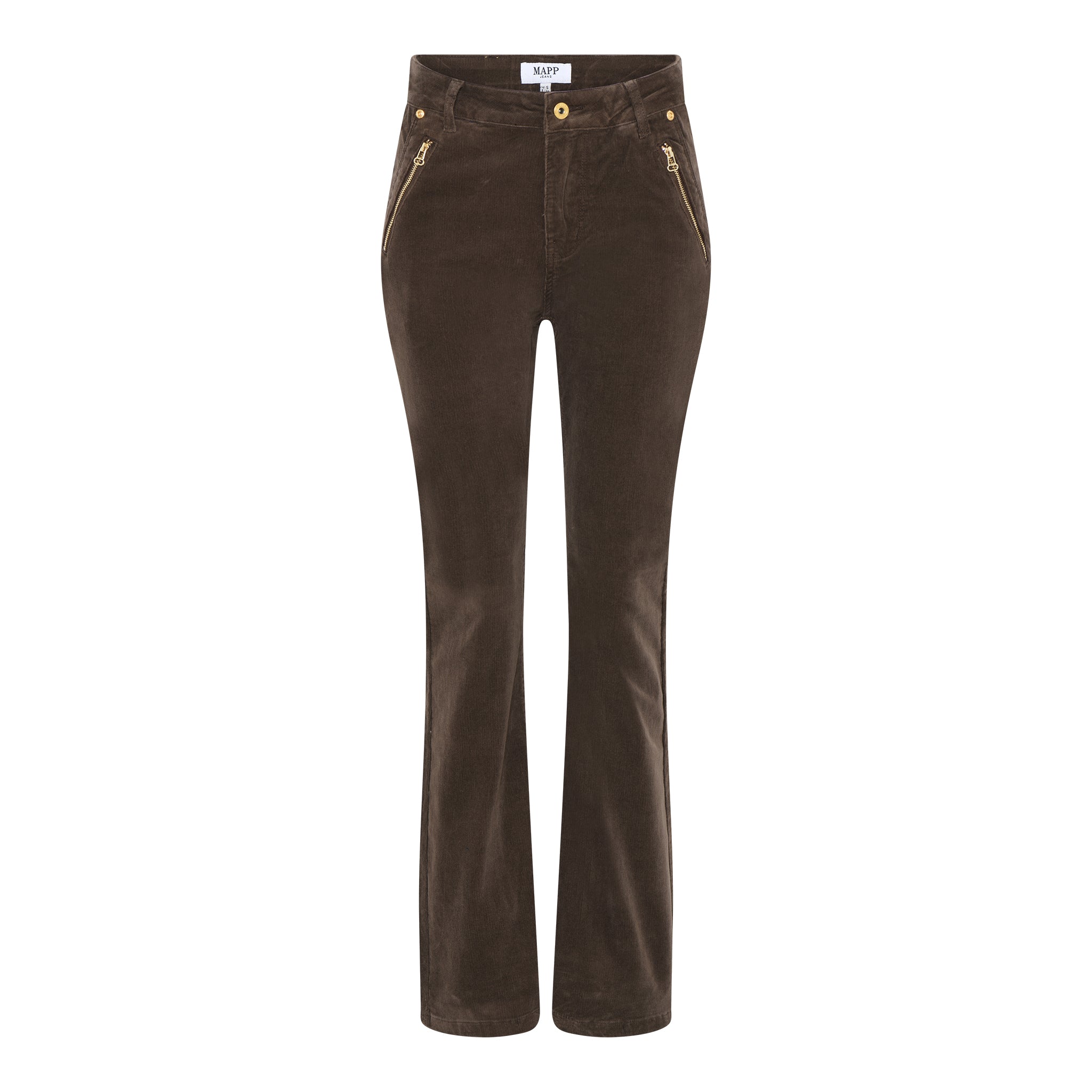 MAPP KATY BOOTCUT BABY CORD JEANS GOLD DETAILS CORD/FLØJL 135 EARTH