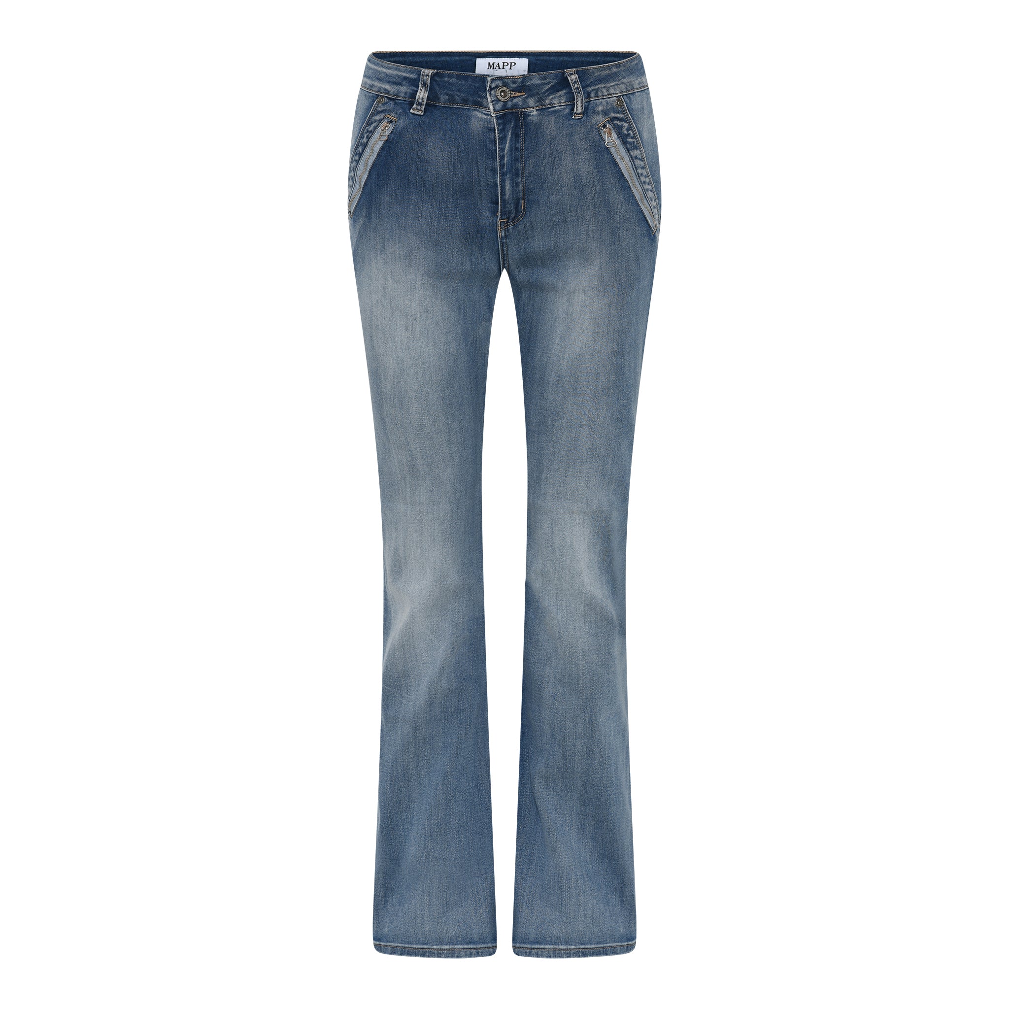 MAPP KATY BOOTCUT DENIM JEANS DENIM/TWILL 9196 LIGHT BLUE USED