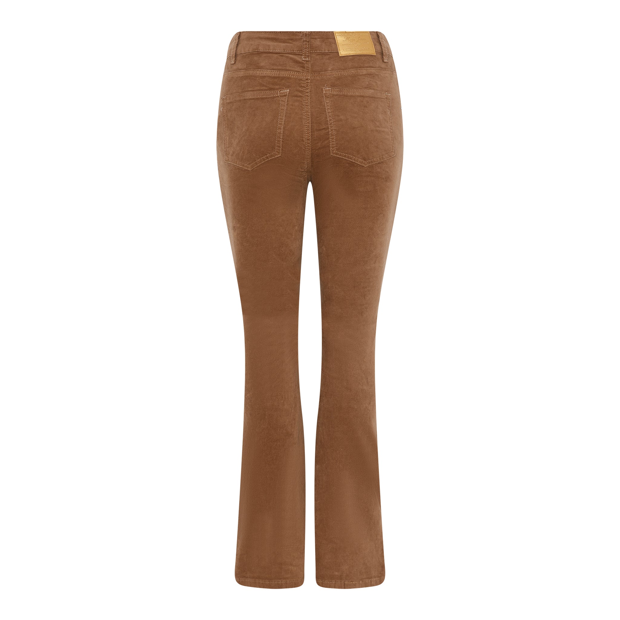 MAPP KATY BOOTCUT VELVET SWEATS/VELOUR 129 CHOCOLATE