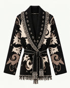 MOONDUST KIEL FRILL CARDIGAN KNITWEAR 80 BLACK