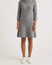 MOONDUST KNIT DRESS KNITWEAR 253 LIGHT GREY MELANGE