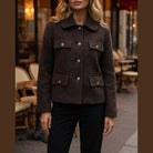 M JEANS KOKO JACKET OUTERWEAR 129 CHOCOLATE