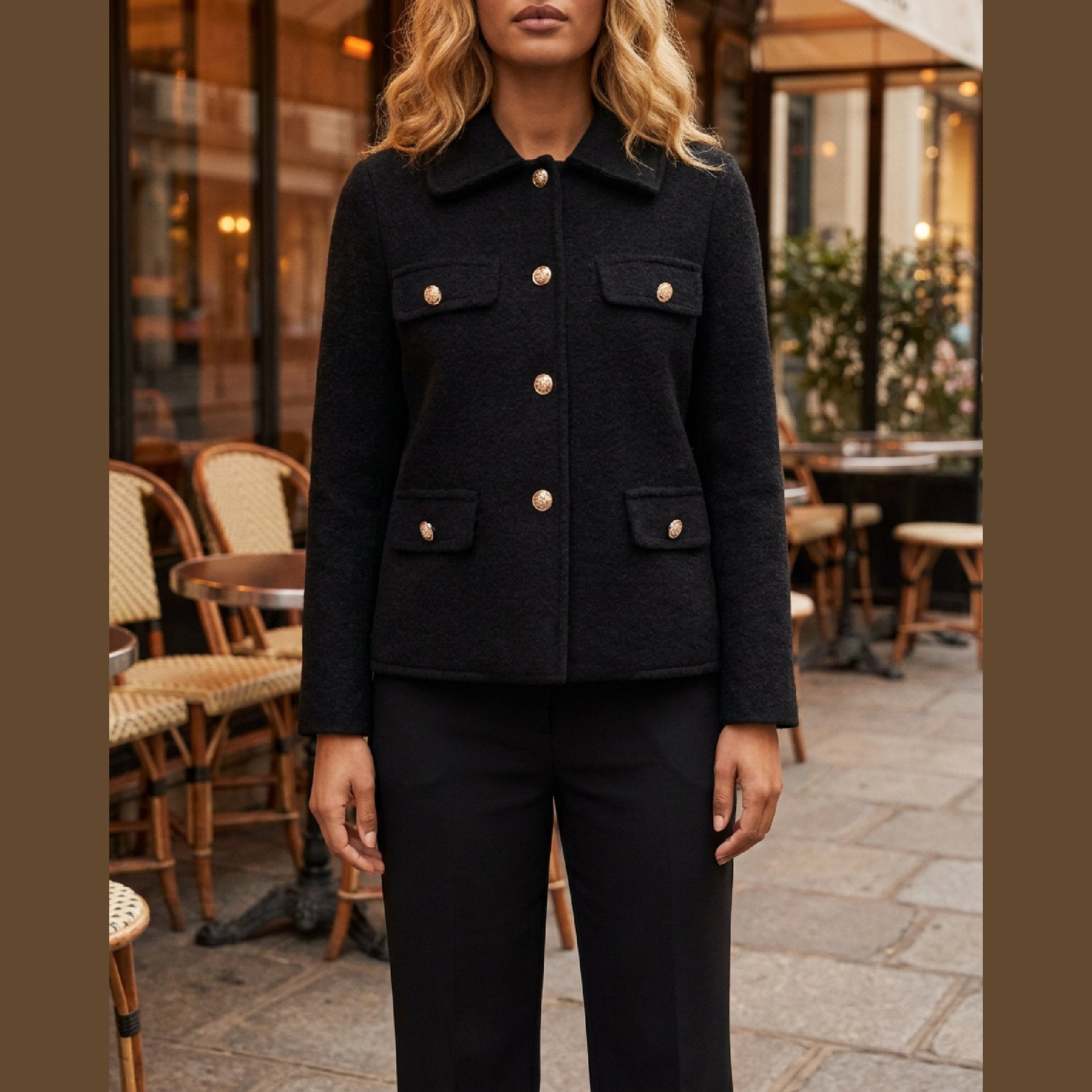 M JEANS KOKO JACKET OUTERWEAR 80 BLACK