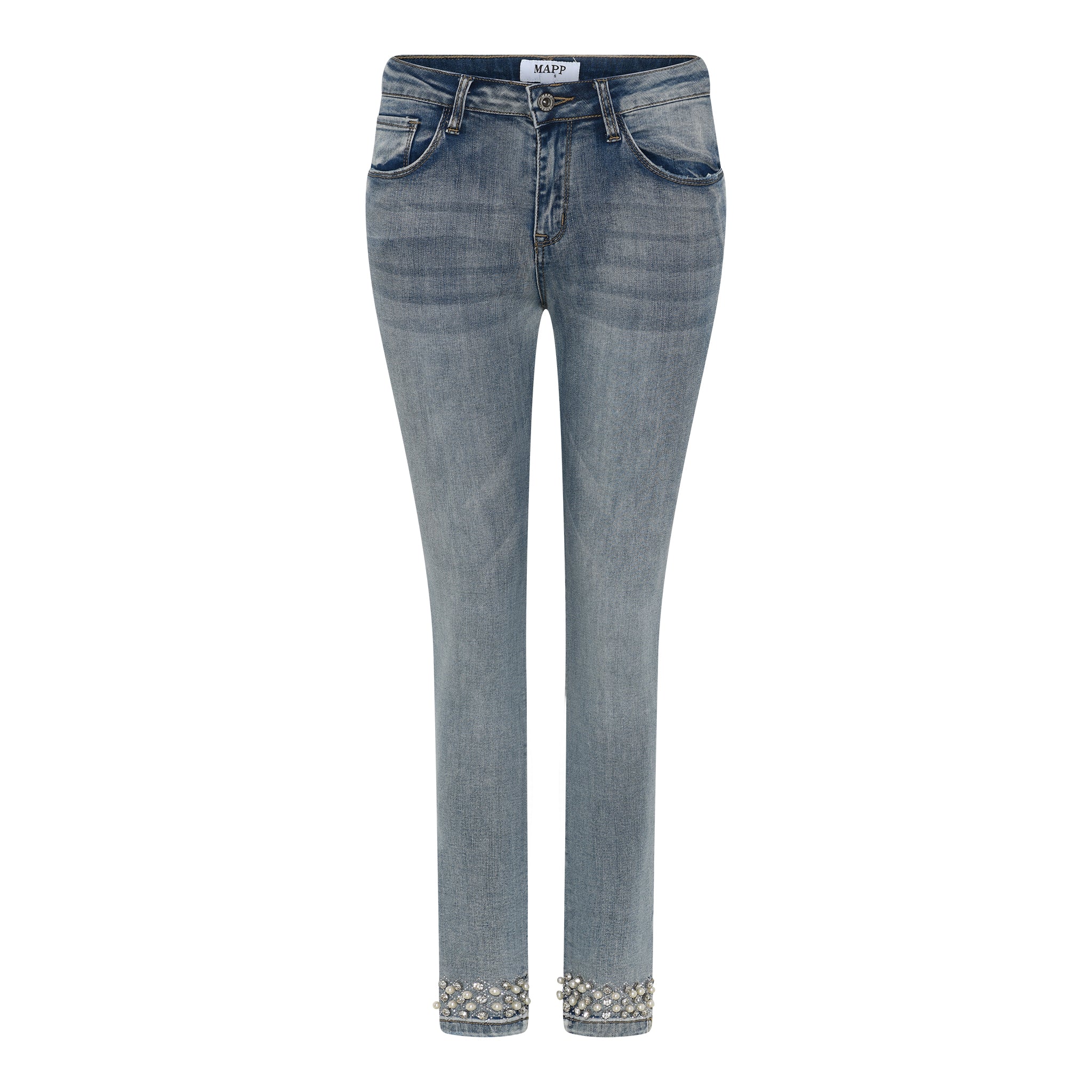 MAPP KYLIE STAR DUST DENIM JEANS DENIM/TWILL 919699 BENNETON LIGHT BLUE