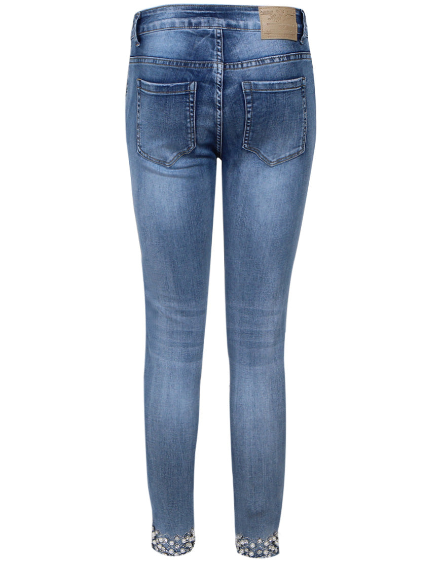 MAPP KYLIE STAR DUST DENIM JEANS DENIM/TWILL 9196 LIGHT BLUE USED