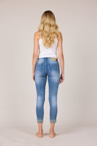MAPP KYLIE STAR DUST DENIM JEANS DENIM/TWILL 9196 LIGHT BLUE USED
