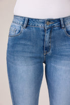 MAPP KYLIE STAR DUST DENIM JEANS DENIM/TWILL 9196 LIGHT BLUE USED