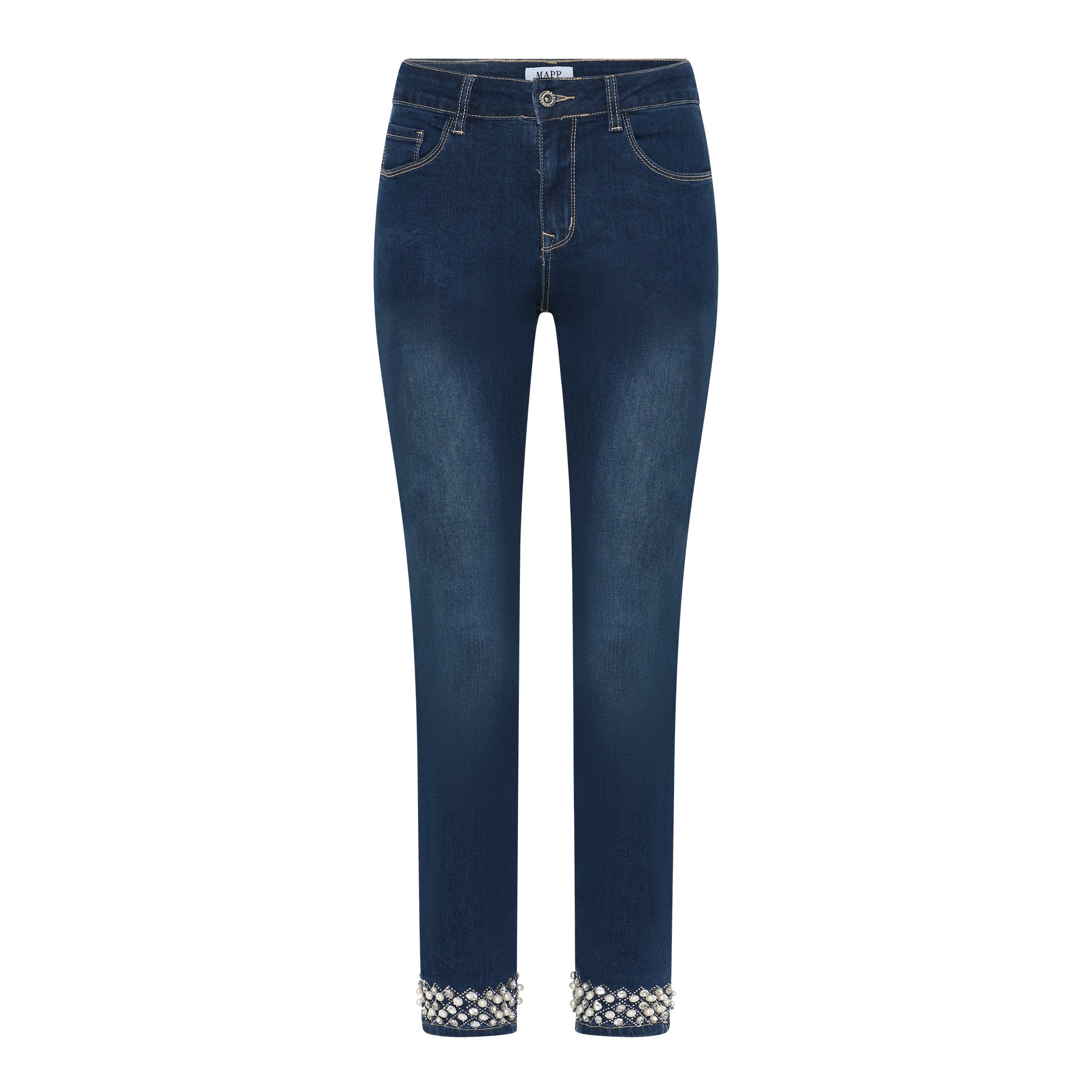 MAPP KYLIE STAR DUST DENIM JEANS DENIM/TWILL 9696 BLUE DENIM USED