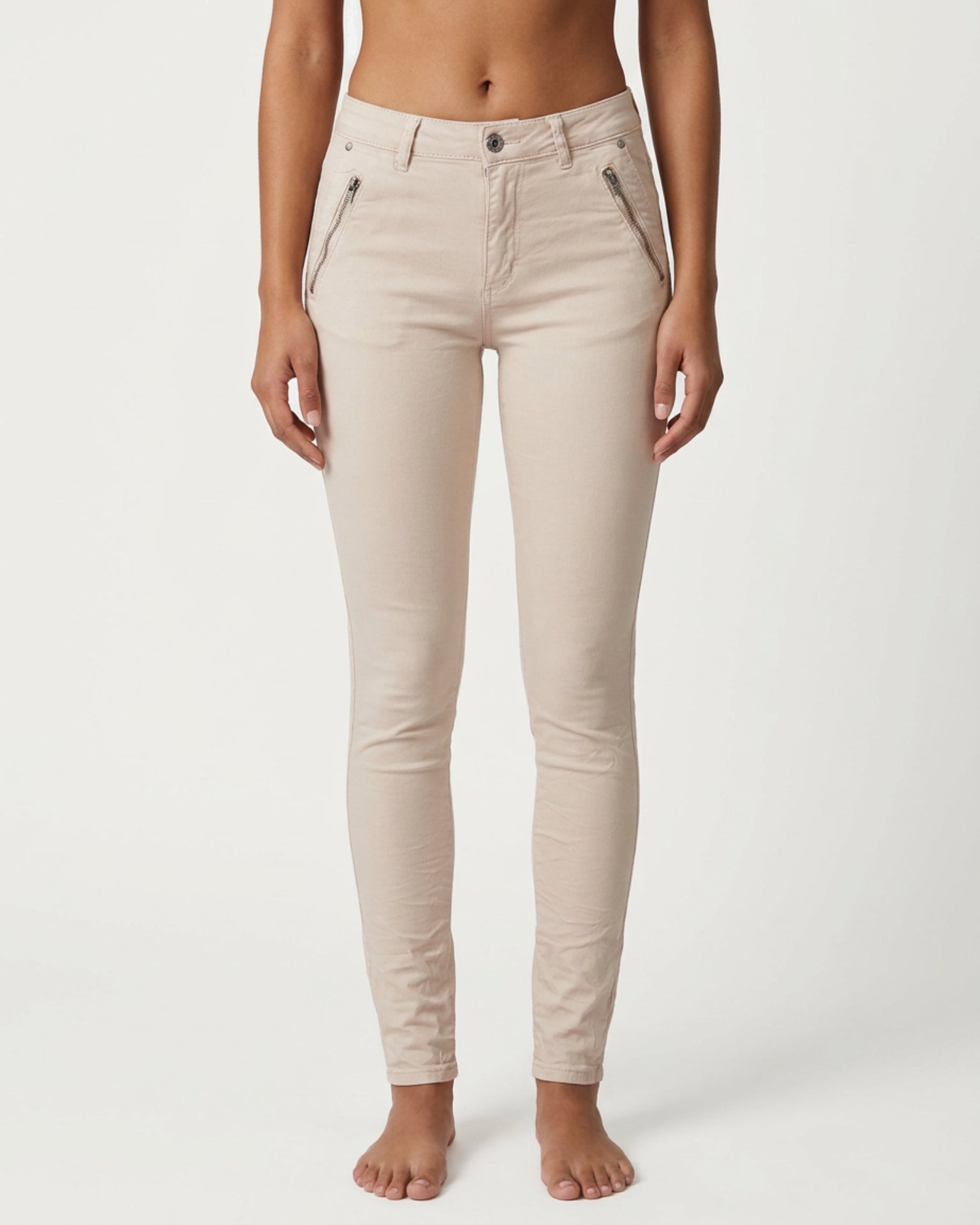 MAPP Katy Twill Jeans DENIM/TWILL 27 SAND