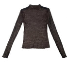 MOONDUST LACE MESS BLOUSE BLOUSE/SHIRT 129 CHOCOLATE