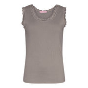 M JEANS LACE RIB TOP TOP/T-SHIRT