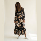 MOONDUST LEAVES DRESS LONG DRESS/JUMPSUIT 505 TERRACOTTA