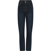 MARC LAUGE LENA DENIM JEANS GOLD ACC. DENIM/TWILL 9896 DARK BLUE USED