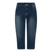 DNYcph PLUS SIZE LENA PIRAT PANTS 3/4 9296 BLUE