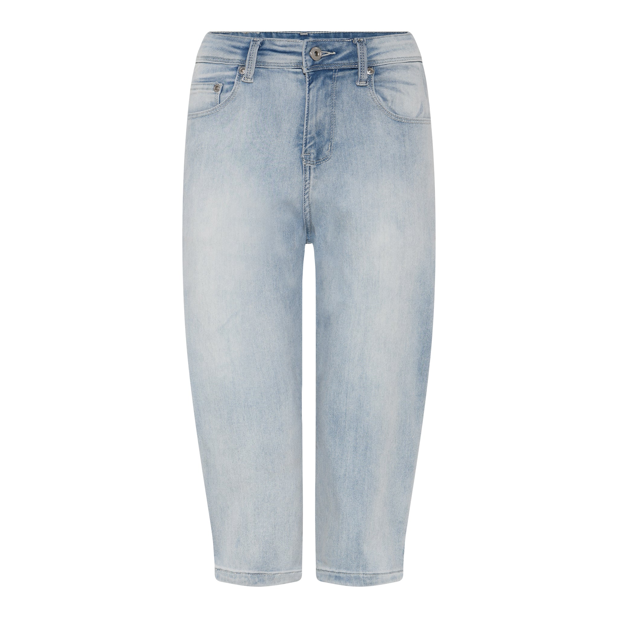 MARC LAUGE LENA PIRAT DENIM JEANS PANTS 3/4 9096 LT. BLUE USED