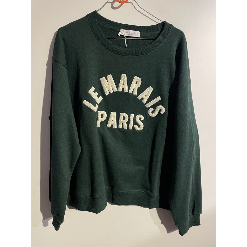 MAPP LE MARAIS SWEAT BLOUSE/SHIRT 494 BOTTLE GREEN