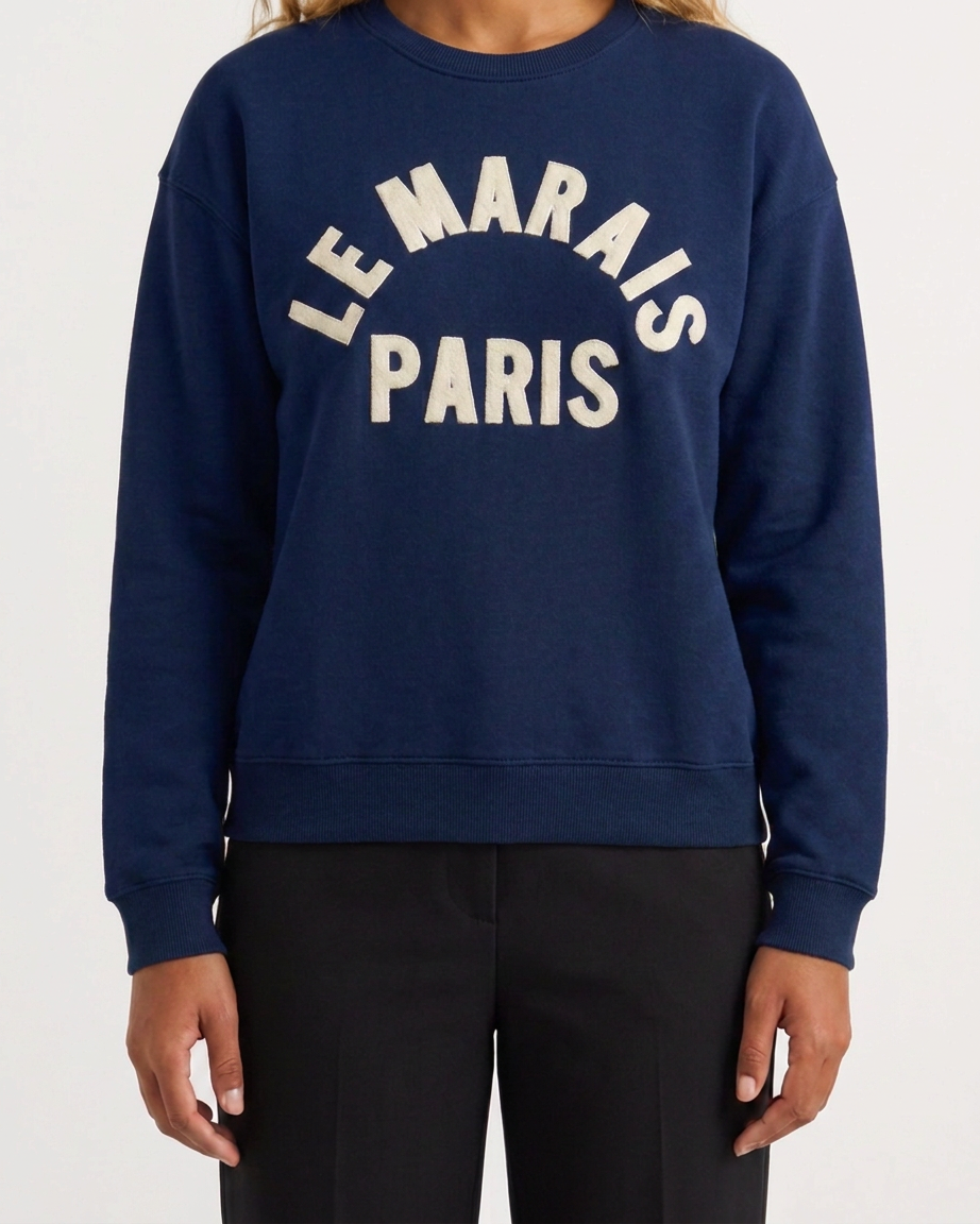 MAPP LE MARAIS SWEAT BLOUSE/SHIRT 104 NAVY