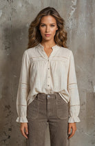 MAPP LISA LACE SHIRT BLOUSE/SHIRT 20 OFF WHITE